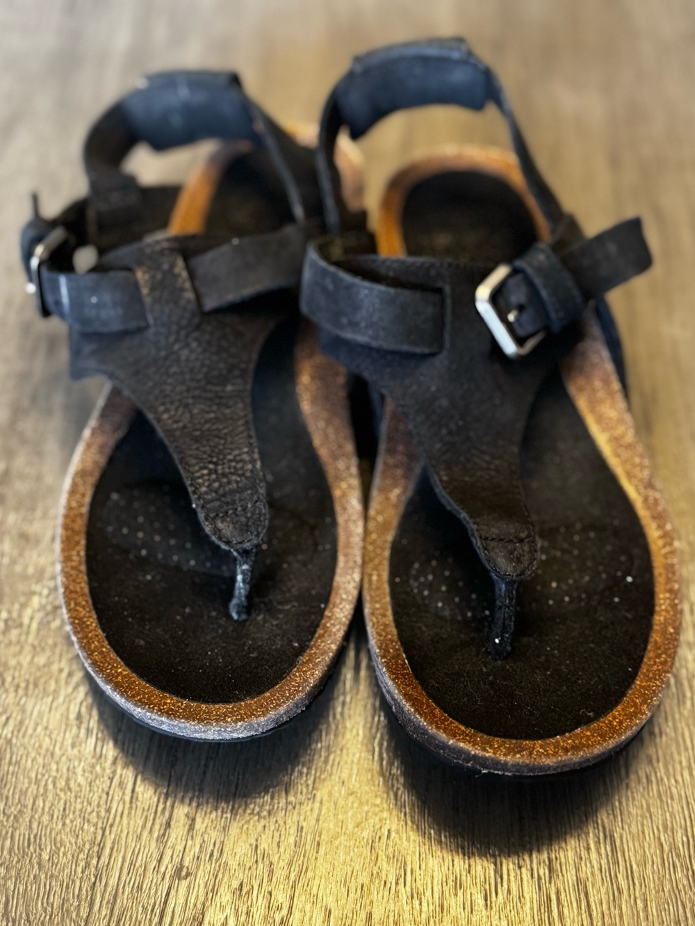 Women’s TEVA Black Suede Thong Sandal